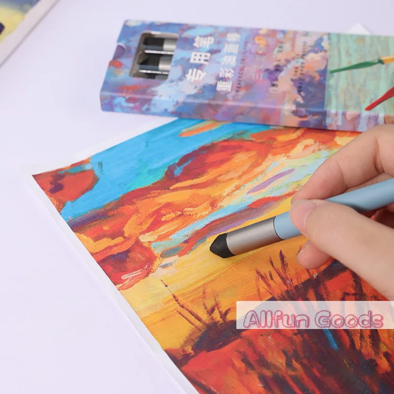 [TG835]For Oil Painting Washable Sketch Rubbing Brush 1/3Pcs Reusable Drawing Art Blenders Sponge Pen Pastel Tool