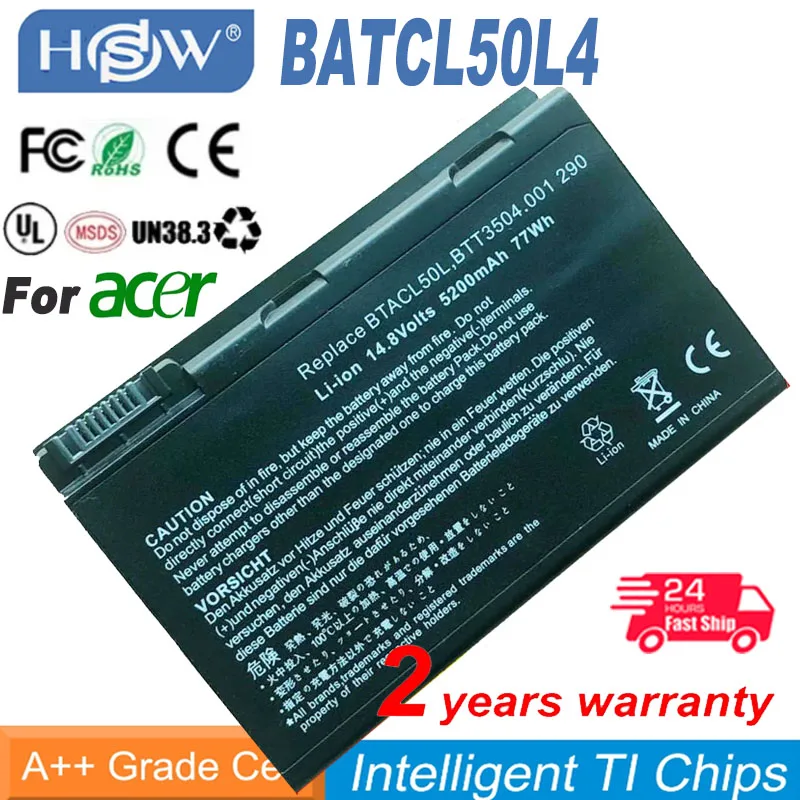 

Laptop batteyr for Acer c BATCL50L4 Aspire 9010 Aspire 9100 Aspire 9500 TravelMate 290 291 TravelMate 4050 4150