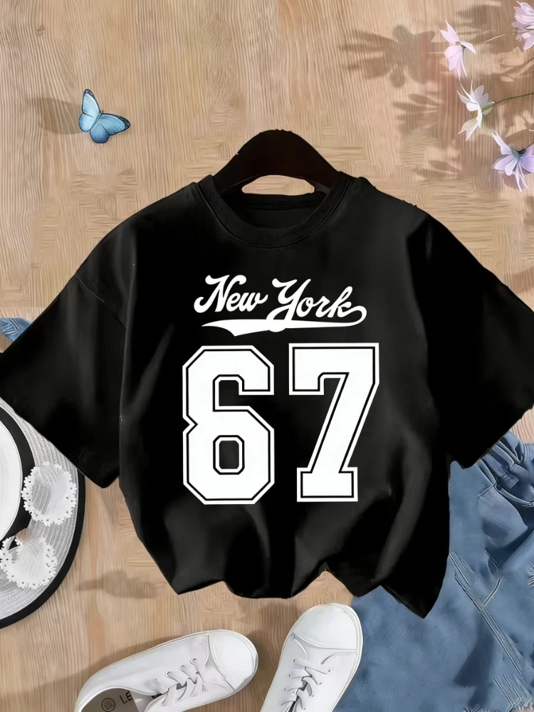 Teenage retro fashion T-shirt in multiple colors with 