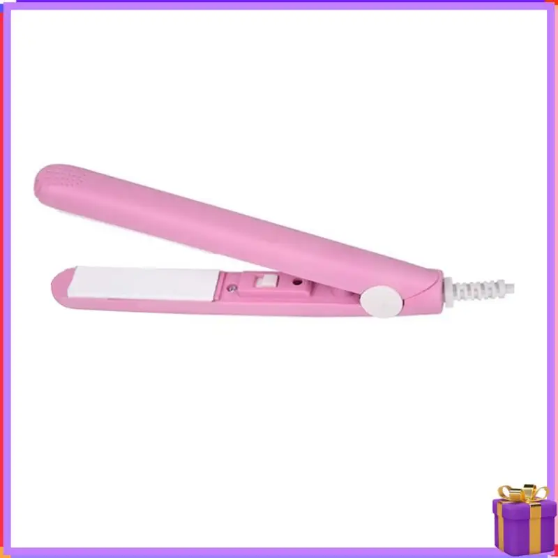 Pelurus Rambut 2-In-1 Canggih & Pengeriting Rambut Mini Desain Pengeriting Rambut untuk Rambut Pendek Mini Tujuan Ganda Alat Pengeriting Rambut Steker AS