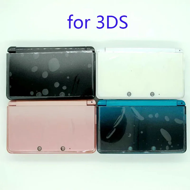 6 Colors Full Shell Case Housing For Nintend 3DS Gamepad Console Cover With Rubber Glass