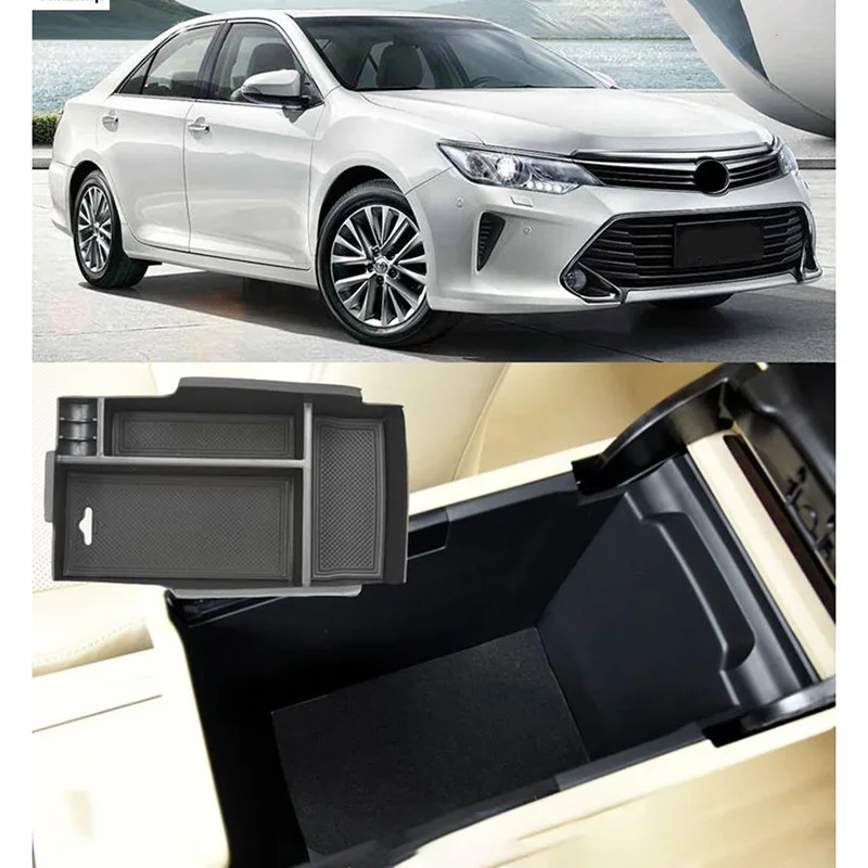 

For Toyota Camry XV50 2012-2017 Car Center Console Armrest Storage Box Organizer Tray Accessories 2016 2015 2014 2013