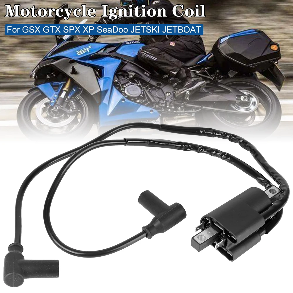 High Pressure Coil 12V Motorcycle Accessories For GSX GTX SPX XP SeaDoo JETSKI JETBOAT Black 278000383 Motorcycle Ignition Coil