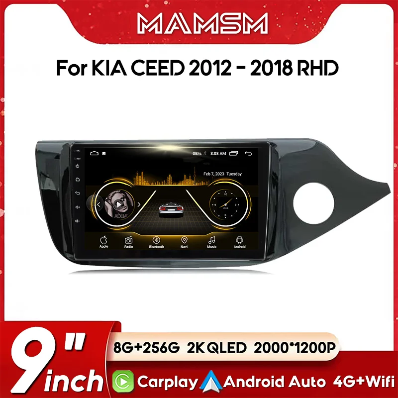 

Автомобильный радиоприемник MAMSM для Kia Ceed Cee 'd 2 JD 2012 - 2018 RHD беспроводной 4G GPS CarPlay Android автомобильный умный № 2 din 2din DVD