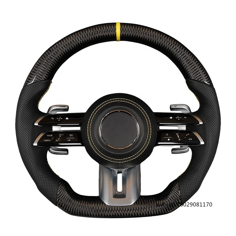 

C217 W211 W212 W221 W222 S63 C63 GLA45 C43 SLC for - W204 W205 CLA GLA 45 Class Carbon Fiber Steering Wheel