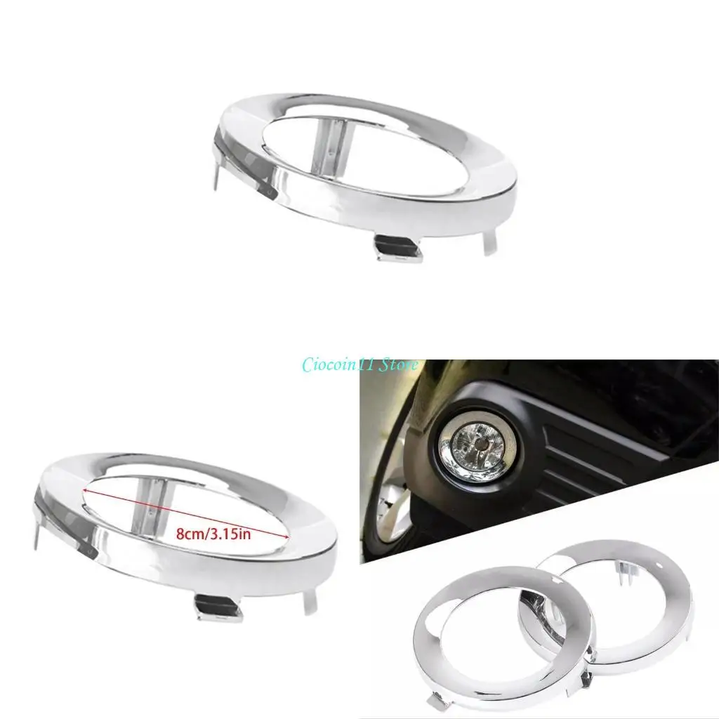 

Y1UB Fog Lamp Cover Trim Front Fog Light Rings Cover Caps for Forester 57731SC000