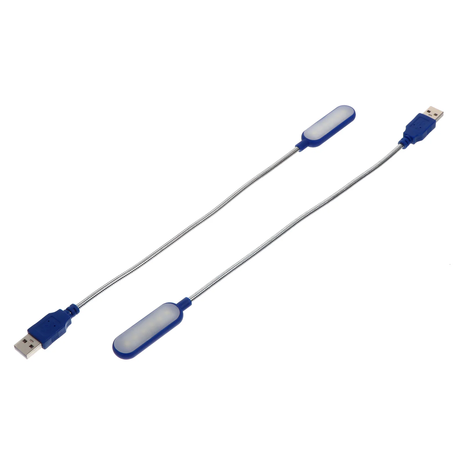 

2 PCS USB Computer Light LED Laptop Portable Lamp Creative Practical Metal Hose Reading Mini Area