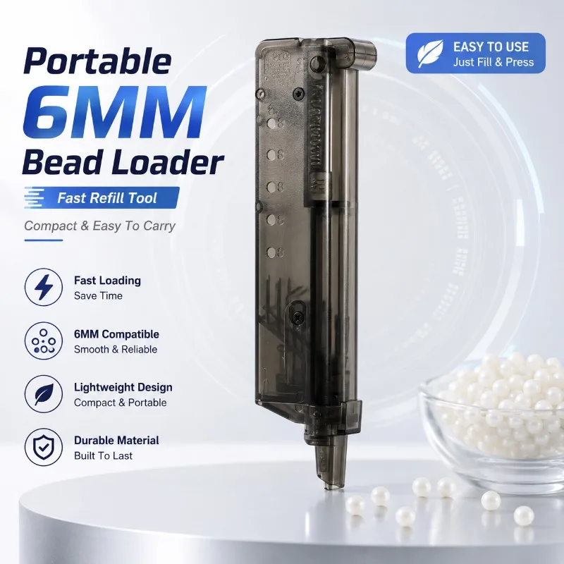 Portable Press 6MM Mechanical Loader Plastic Bead Refill Tool Background Model Decoration Spare Kit