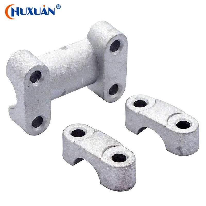 Q Motorcycle Aluminum Handle Bar Mount Clamps Silver Riser Adapter 7/8 Inch 22mm For Dirt Bike ATV Buggy Universal