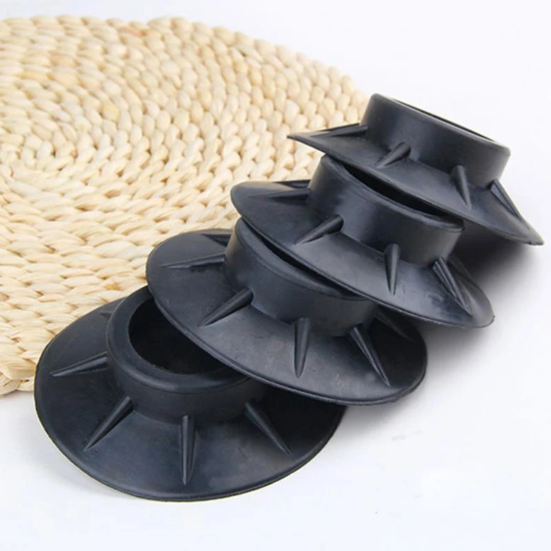 4PCS Anti Vibration Pads Washing Machine Anti-skid Pad Round Rubber Feet Mat Universal Furniture Mat for Drum Washing Machine