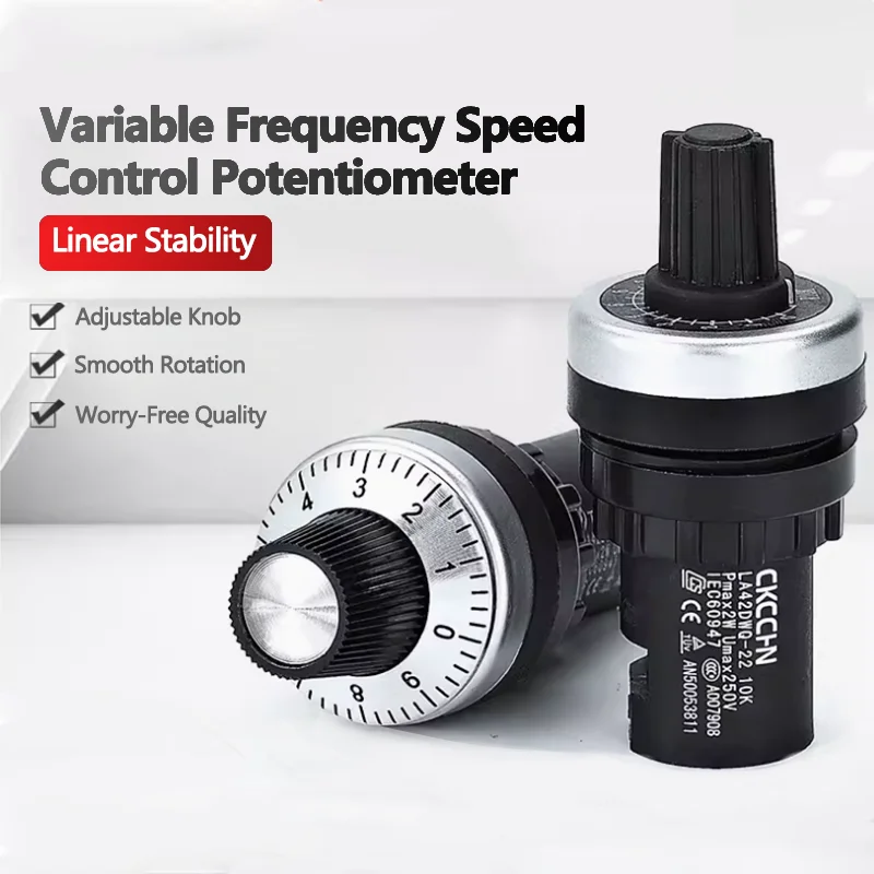 Resistance LA42DWQ-22 Rotary Potentiometer 22mm Inverter Converter  1K 5K 10K