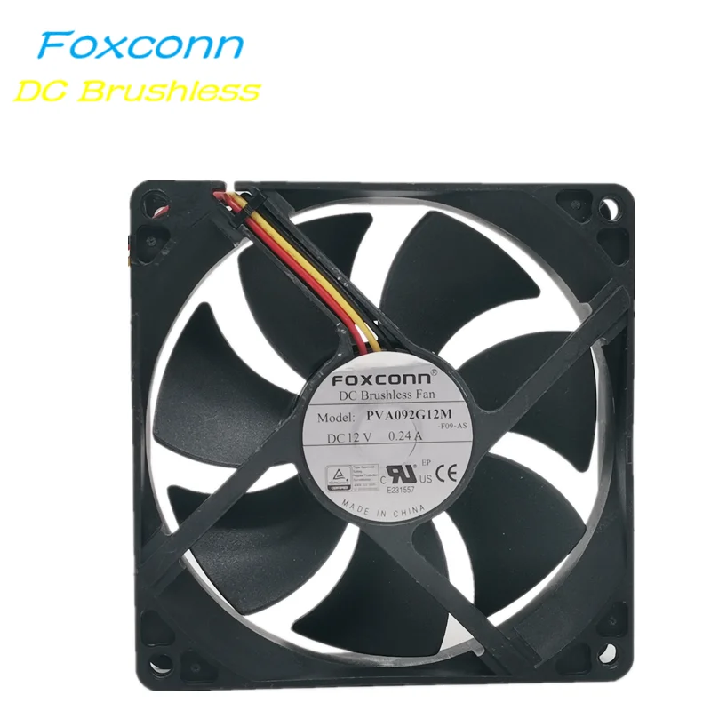 

New Foxconn PVA092G12M 12V 0.24a 9025 9cm CPU power supply chassis cooling fan