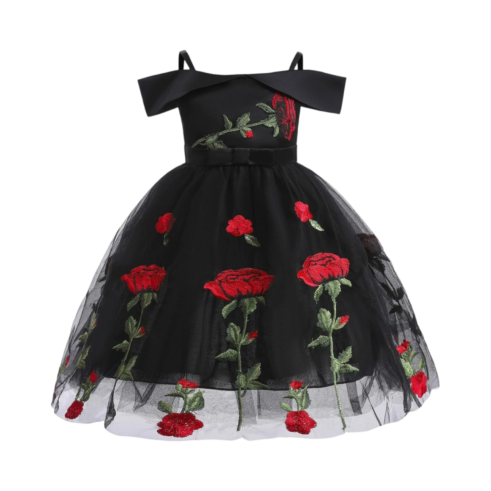 

Popular Flower Girl Dresses for Weddings Formal Party Dress for Kids Girl Sleeveless Children Performance Clothing Banquet Dress