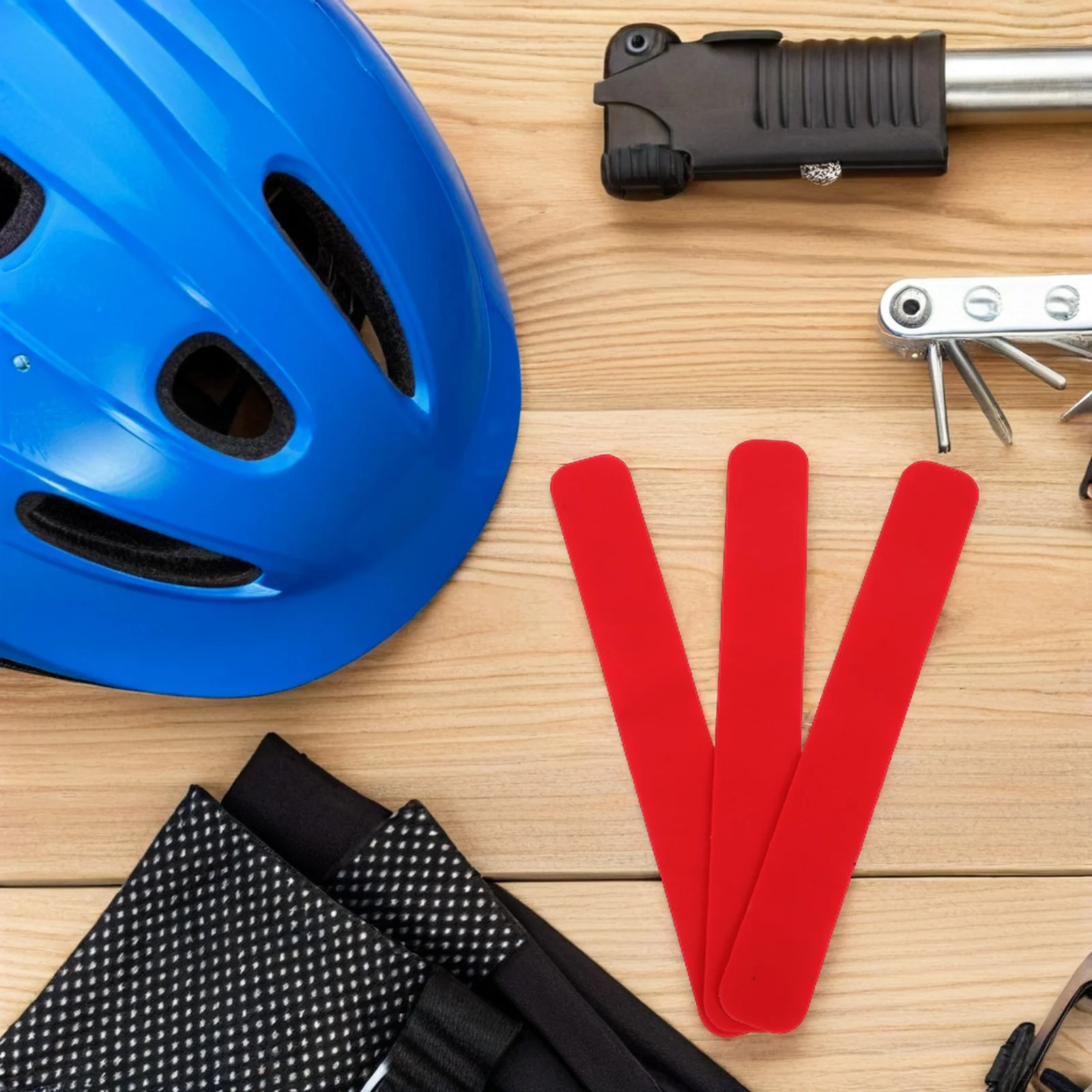 3pcs Bicycle Chainstay Protector: High Elasticity Silicone Frame Protective Film Red Bike Frame Protector Sticker For Mountain