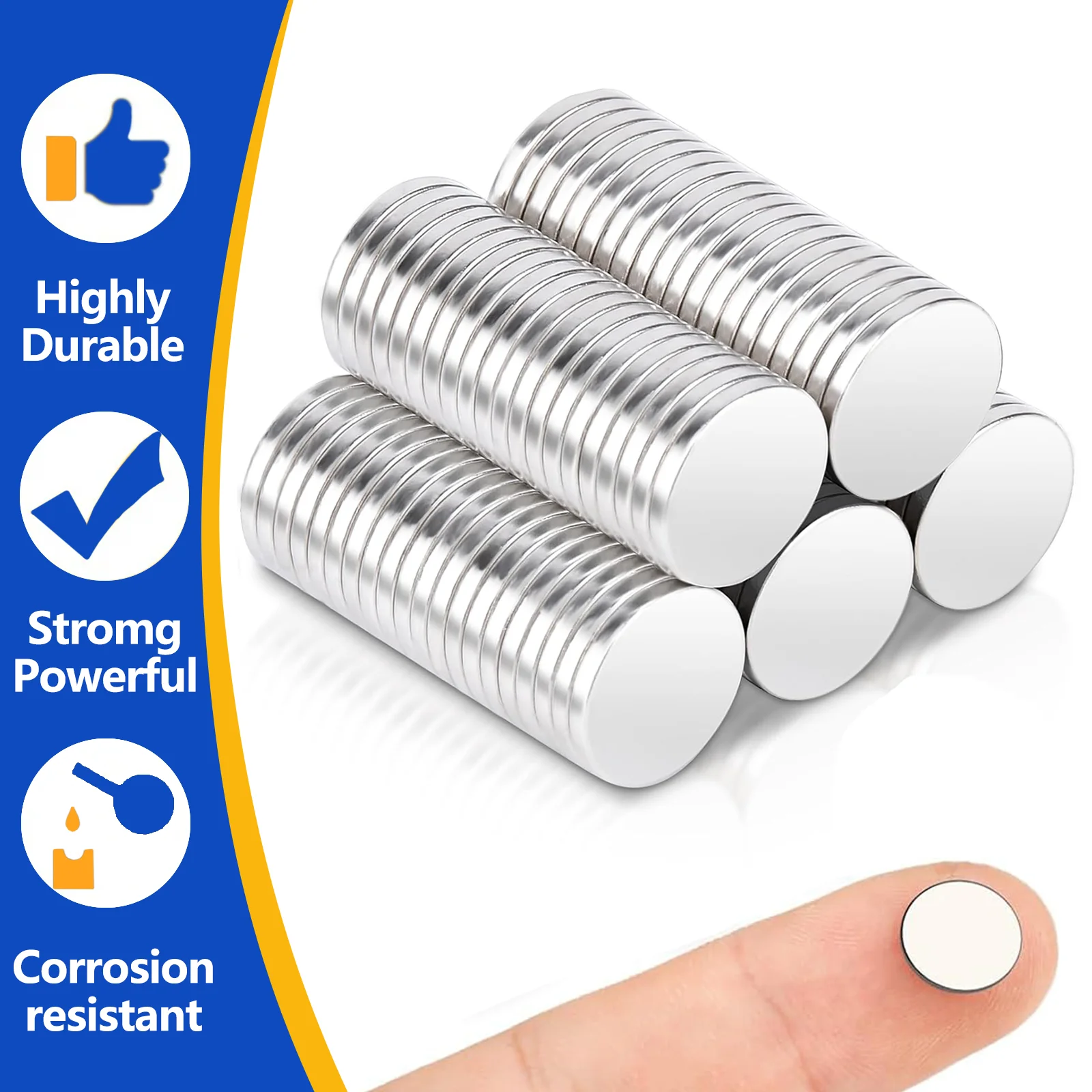 Ímãs super poderosos mini ímãs de disco fortes para decoração diy educação científica artesanato 6x2 8x1 10x3 15x2