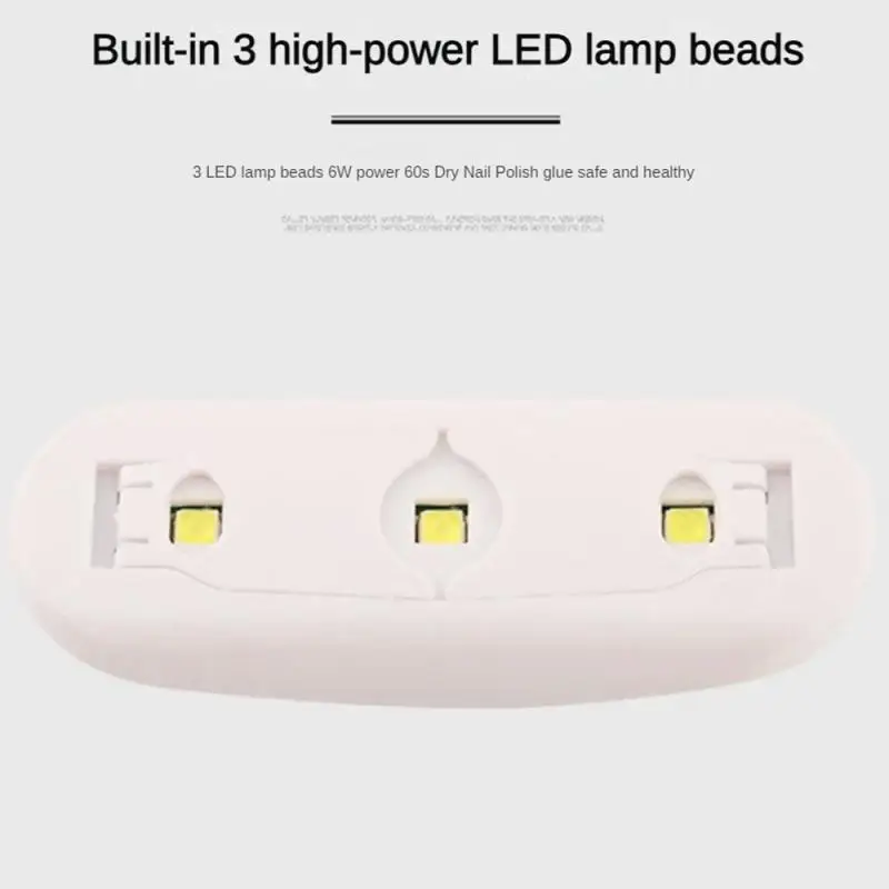 미니 네일 드라이어 기계, 마이크로 UV LED 램프, 휴대용 USB 네일 젤 경화기, 접이식 네일 광택제, 빠른 조명 2