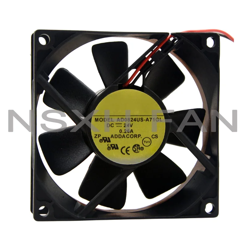 

NEW AD0824US-A71GL 8CM8CM 8025 DC24V 0.26A Cooling Fan