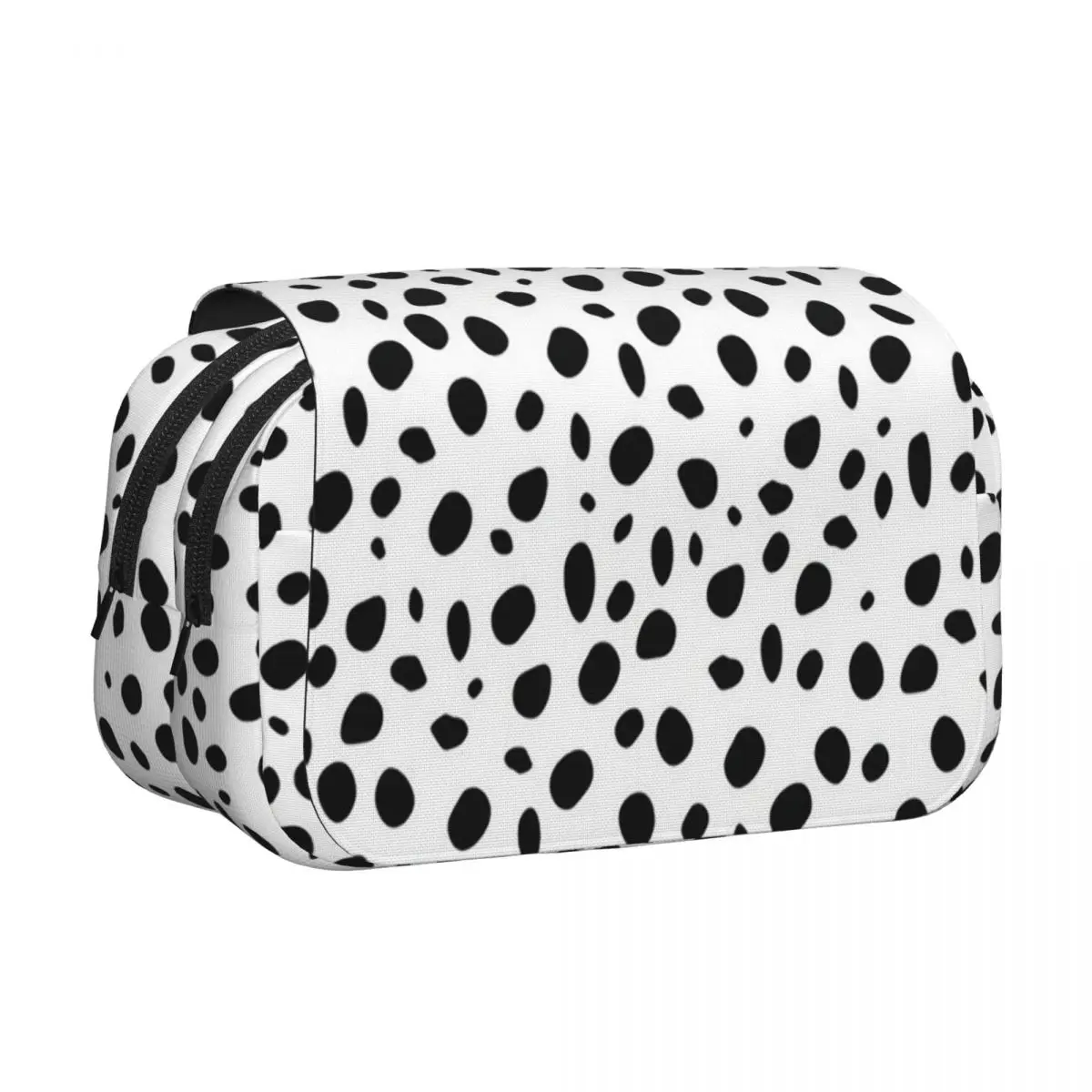 Small Dalmatian Print Pencil Cases Pencil Pouch Hard Shell Leather Large Storage Pen Box Pencil Bag for Kids School