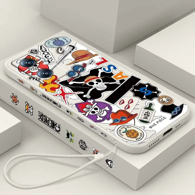 

Comic One Piece Cartoon Art For OPPO Find X5 A5 A6 A80 A60 A40 A3 A98 A96 A94 A76 A54 A74 A73 A16 Liquid Left Rope Phone Case