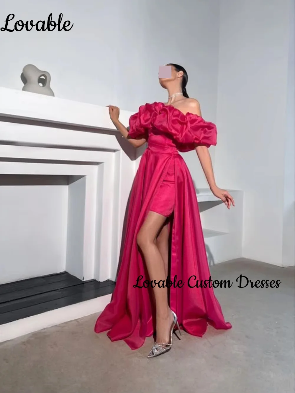 Personnaliser les robes de bal hors de l'épaule a-ligne robes de bal Occasion formelle remise des diplômes robes d'occasion formelles