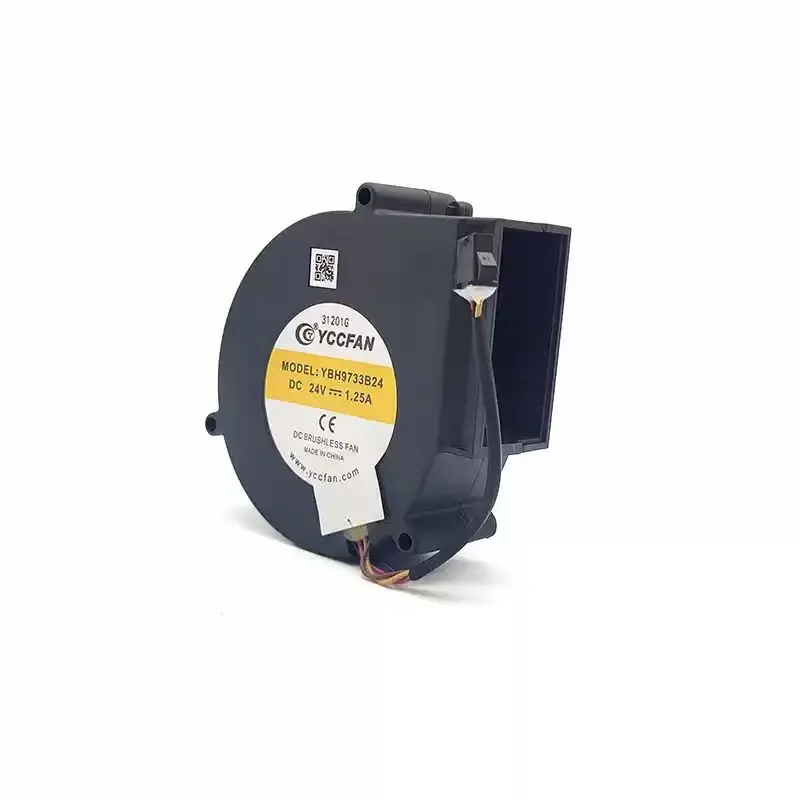 For YCCFAN YBH9733B24 DC 24V 1.25A 9733 97x97x33mm 4-Pin PWM Dual Ball Bearing Centrifugal Turbo Blower 3D Printer Inverter Fans