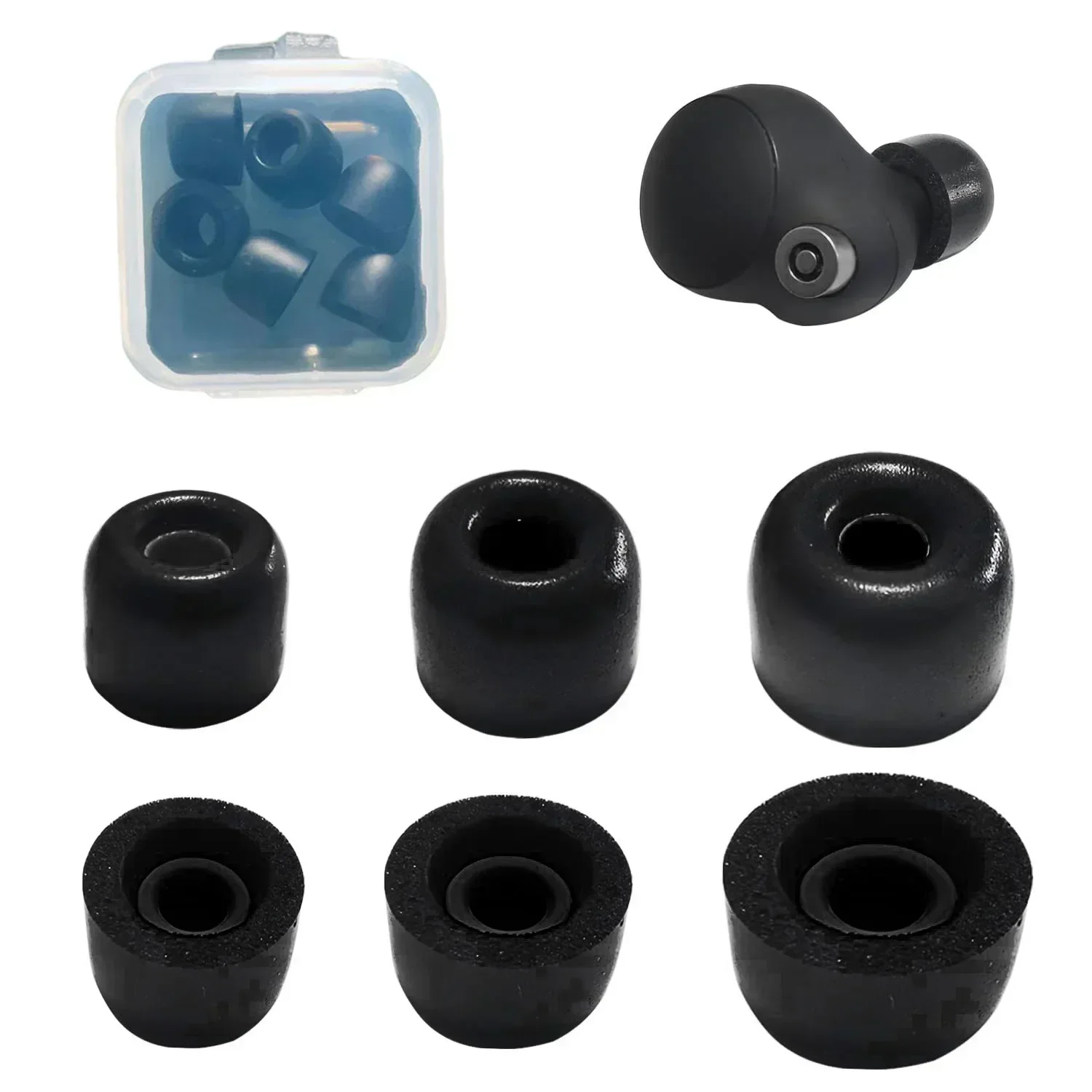 Memory Foam Ear Tips For WF-1000XM5 WF-1000XM4 WF-1000XM3 Earbuds Cushion Soft Earphone Earplugs In-Ear Covers