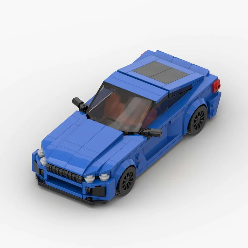 

MOC Blue Car M8-F92 Строительные блоки в сборе Модель Скорость ​ ​ Классический автомобиль Champion Track, кирпичные игрушки, подходящие для праздничного подарка