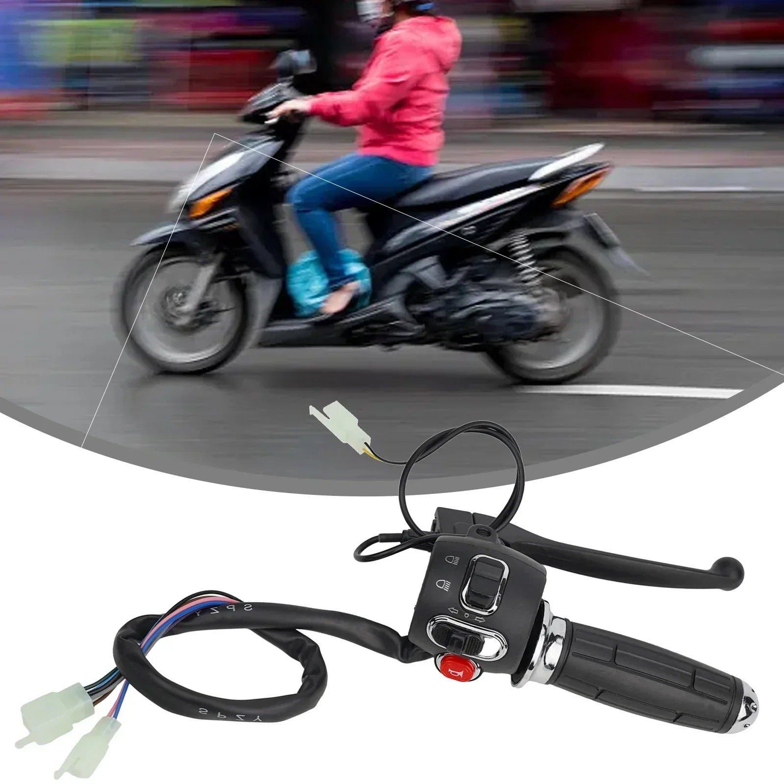 Throttle Handle 12-72V Gear Switch With Horn Electric Bike Modification Part For Harley Citycoco Scooter Motorcycle E-Bike