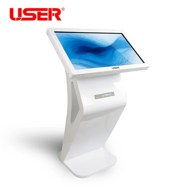 

43 inch floor standing kiosk All in one PC with LCD IR screen