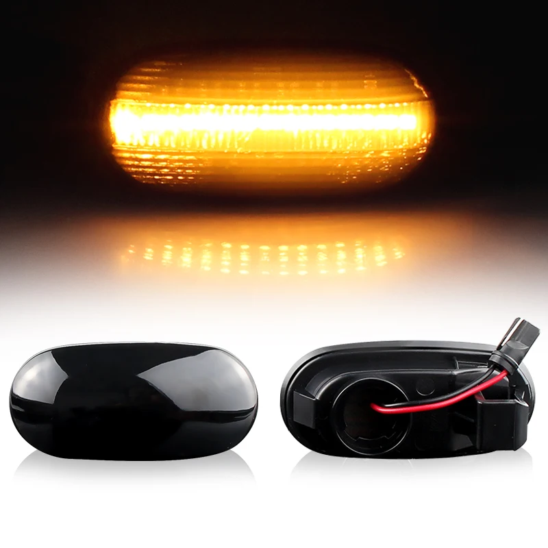 

2×for Mitsubishi Galant 8 rose/Pajero Sport 2G/Galant/Legnum/Lancer/Pajero - Car LED Side Marker Light Flowing Turn Signal Lamp