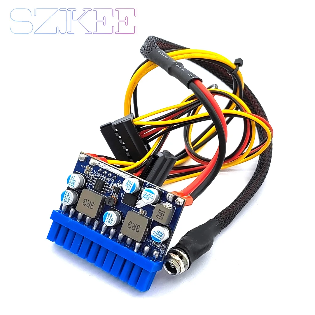 DC-ATX 300W Mini ITX Direct Plug Power Module Conversion Board Soft Route 12V High Power Direct Plug 24PIN DC to ATX