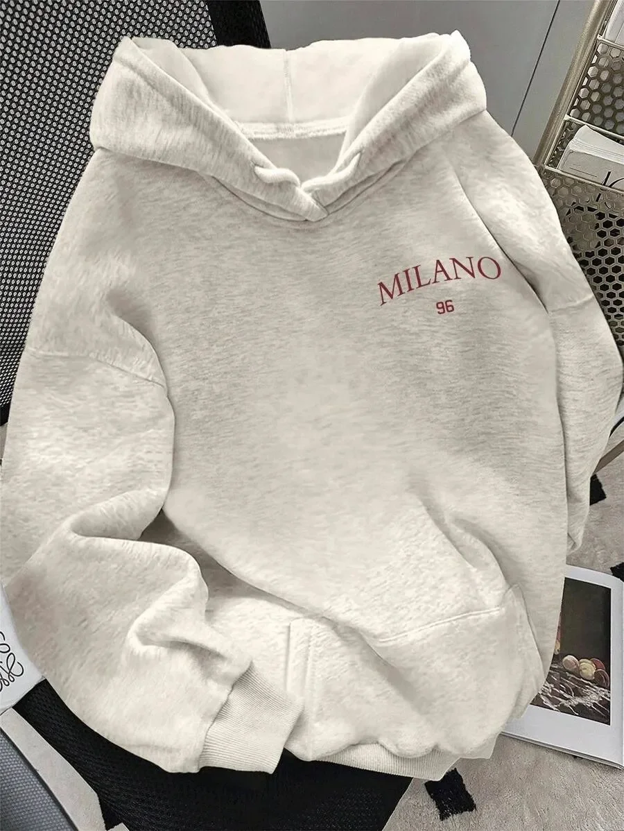 

Autumn and Winter "Milano 96 Urban Chic" Trendy - City Cotton Hoodie, Stylish Milan - Inspired Sweatshirt
