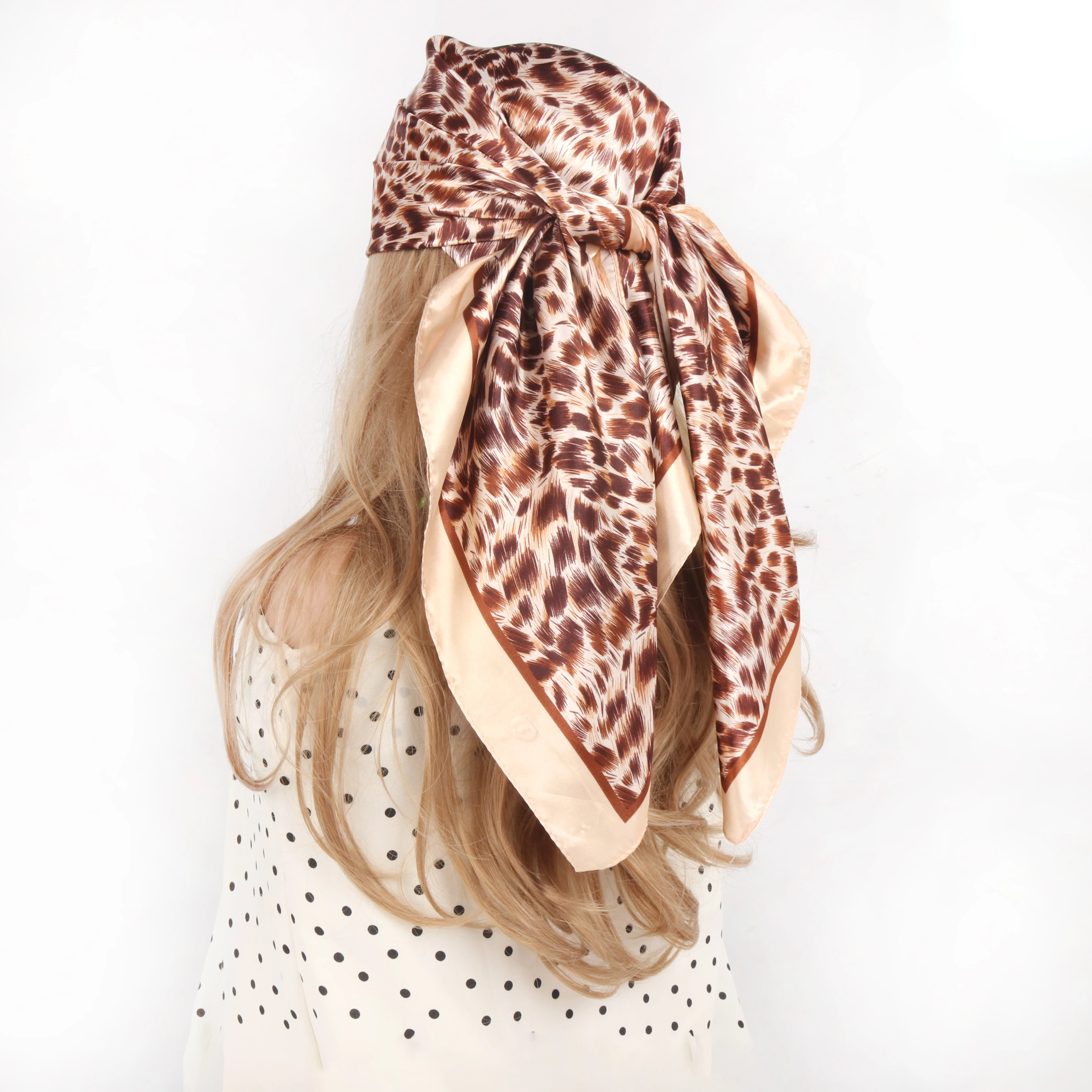 90 90 Silk Scarf Le… - image
