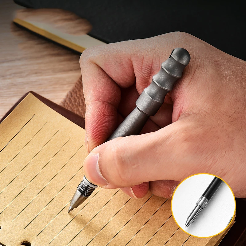 Imagem -05 - Titânio Portátil Edc Tactical Pen para Mulheres Mini Auto-defesa Signature Pen Janela Quebrando Acampamento ao ar Livre Novo