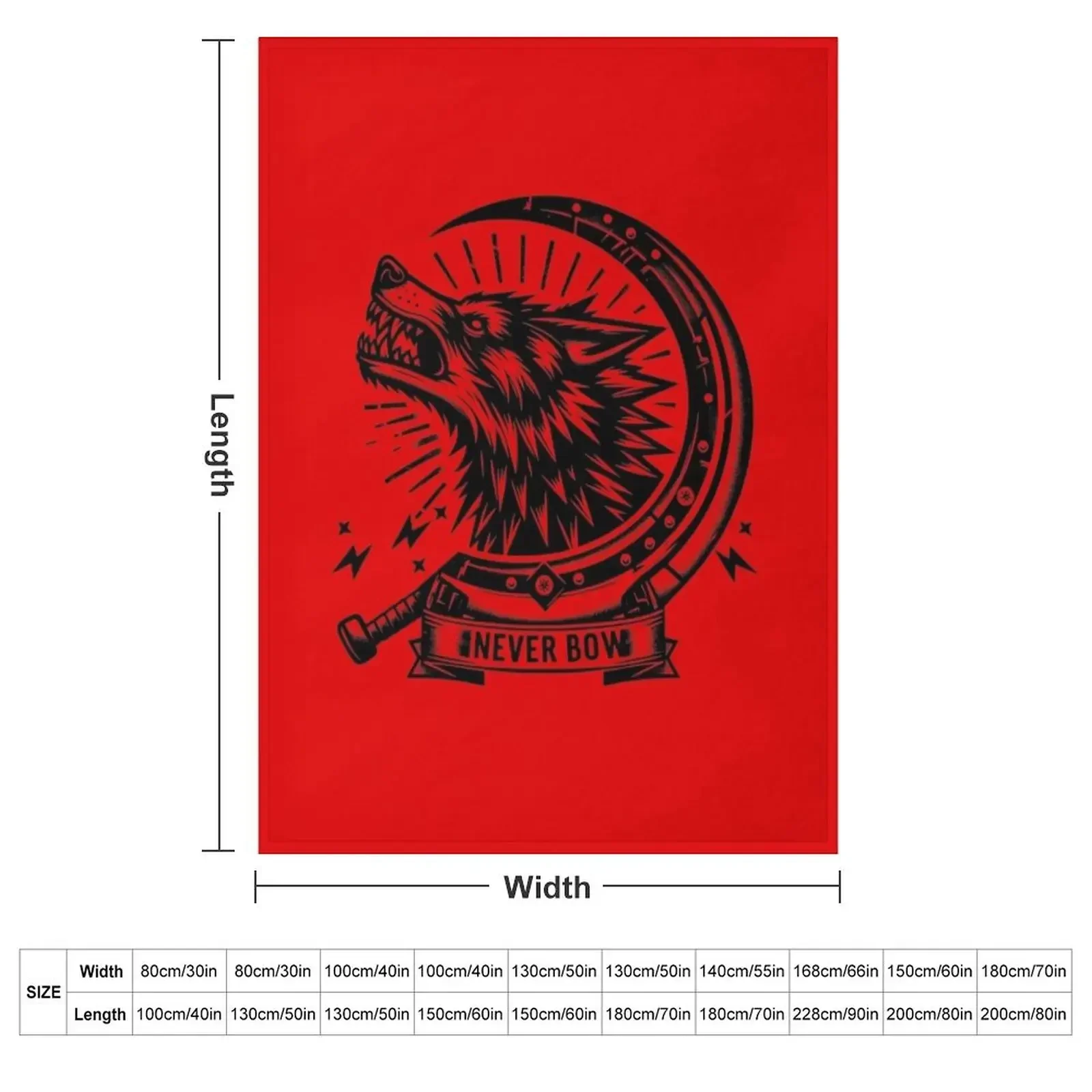 Howlers Never Bow - Red Rising Throw Blanket Hairys Single Thins Blankets Sofas Of Decoration Blankets