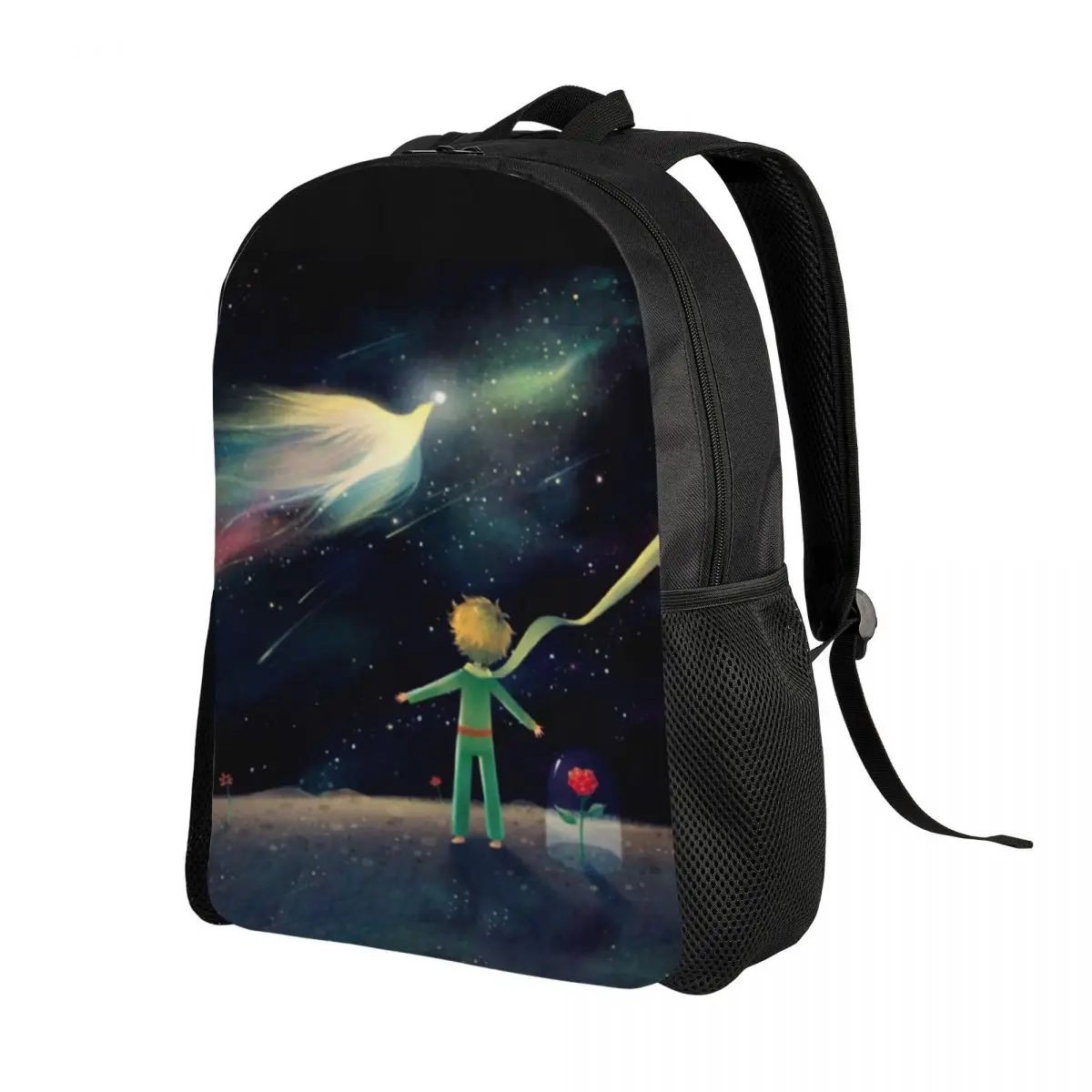 Mochilas Anime de O Pequeno Príncipe para Mulheres e Homens, Resistente à Água, Bolsa Escolar e Universitária, Estampa Le Petit Prince, Bookbag