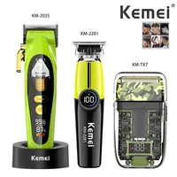 Kemei Original Hair Clipper Professional Electric Hair Trimmer Barber Rechargeable Shaver for Men KM-2035 KM-2281 KM-TX7