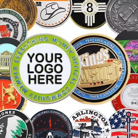 Factory custom challenge coin souvenir metal coin 3D  Can be customized with your logo design