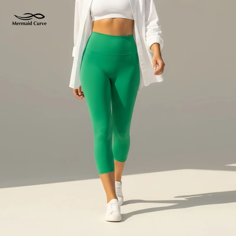 

Горячая новинка 2026: Женские леггинсы-капри с высокой талией, утягивающие живот, длиной 7/8, эластичные, облегающие, для йоги, тренировок, спортзала и бега