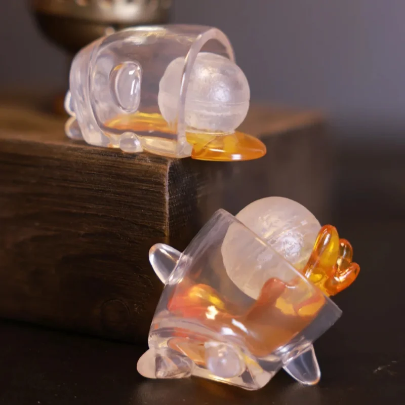 متوفر في المخزون كواليا كبسولة اللعب الإبداعية في حالة سكر زجاجة النبيذ نصيحة الزجاج مصغرة التميمة الشكل مرت مكتب السيارة الحلي #5