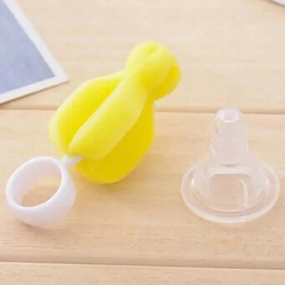 

Milk Container Nipple Sponge Cleaner No Dead Angle 360 Degree Rotating Sponge Brush Pacifier Brush Teat Cleaner Cleaning Brush