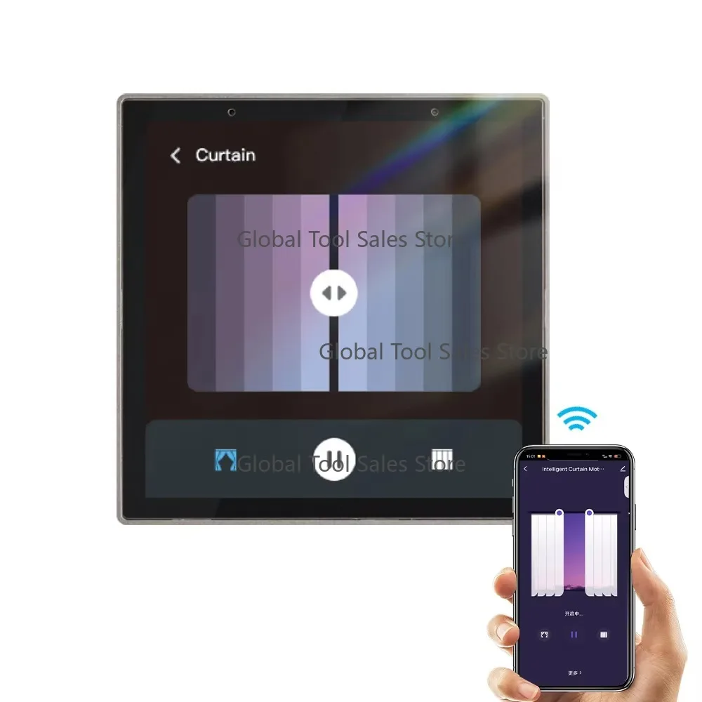 Home Automation System Control Panel 4 Inch Panel Alexa-Enabled Wireless Zigbee Gateway with IPS Display