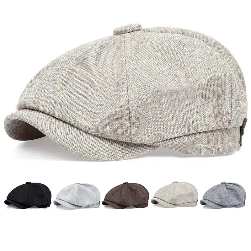Classic Blinders Caps for Men Peaky Hat Newspaper Hat Shelby Same Style Beret Men's Sunshade Hat Suit Accessories Men's Gifts