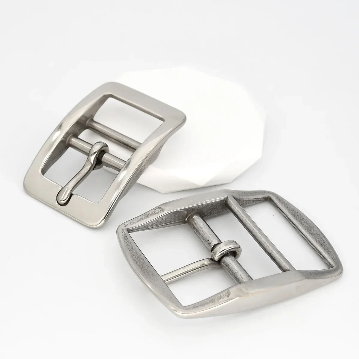 Stainless Steel Belt Buckle Double Bar Adjustable Pin Buckle Tri-glide Leathercraft Strap Parts Horse Halter Harness Accessories