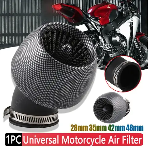 Filtro de ar universal para motocicleta YAMAHA, ciclomotor Scooter, Dirt Bike, ATV, 28mm, 35mm, 42mm, 48mm, GP110, 100cc, 125cc, 52mm, 53mm, 54 milímetros