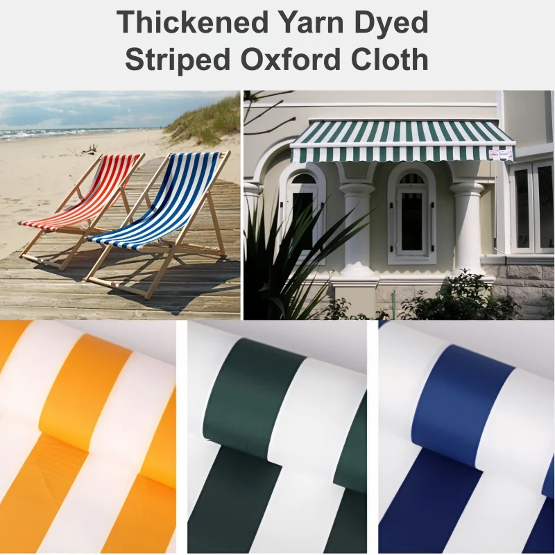 Textile And Sewing Materials - Striped Oxford Fabric Waterproof Anti UV
