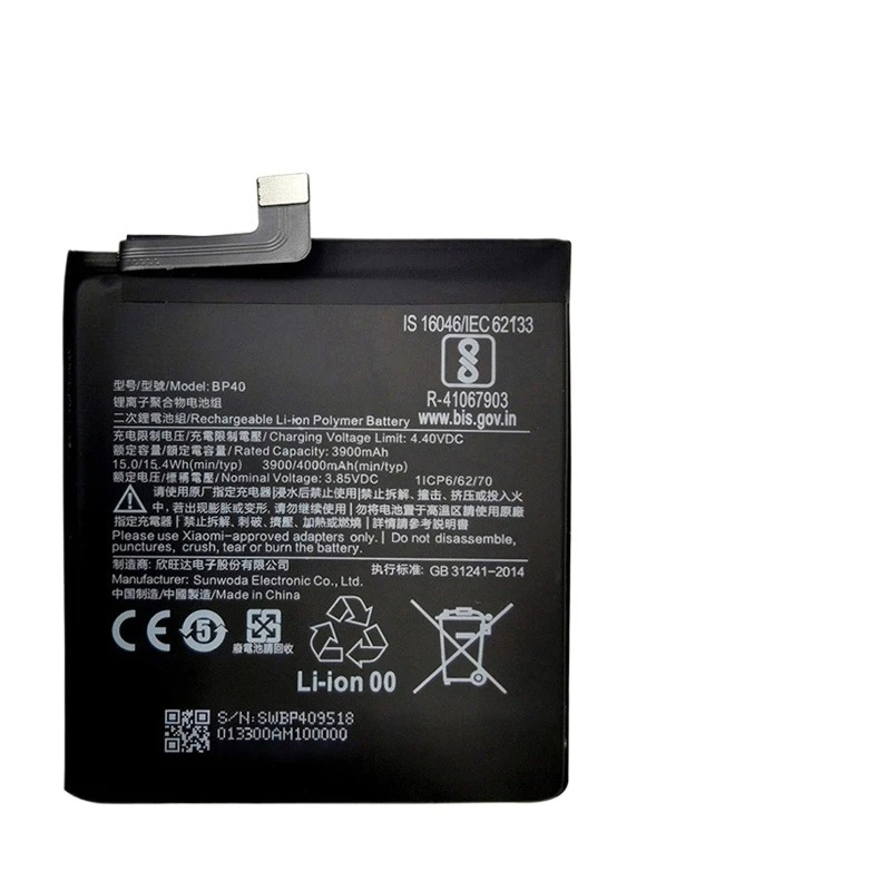 For Xiaomi Redmi K20 Pro Mi 9T Pro Mi9T Redmi K20Pro 4000mAh BP41 BP40 Replacement Battery 2pcs