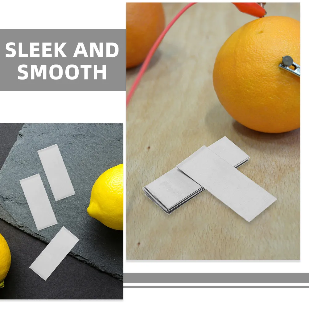 12Pcs Pure Zinc Anode Strips Enhanced Energy Output for Fruit Batteries Electroplating Galvanizing Lab Experiments Educational