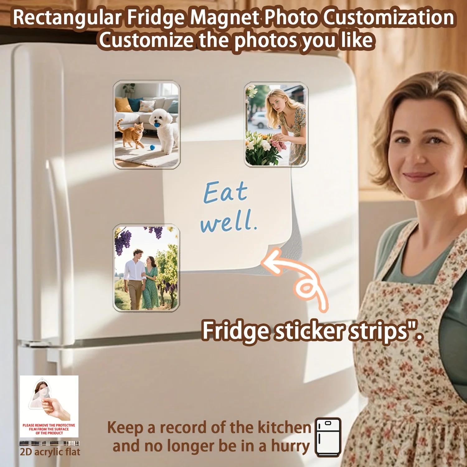 Custom Photo Customization, Creative Acrylic Fridge Magnet Custom Anime Magnetic Alien Cartoon Animal Cute Soft Magnetic Fridge