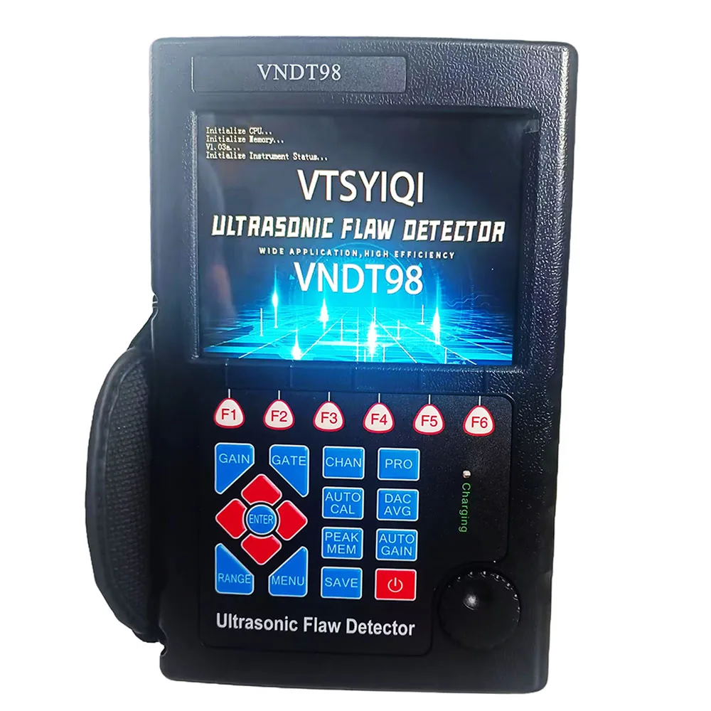 Ultrasonic Flaw Detector NDT Defectoscope Tester with 10000mm Vertical Error ≤3% Material Velocity (m/s) 1000 ~15000m/s